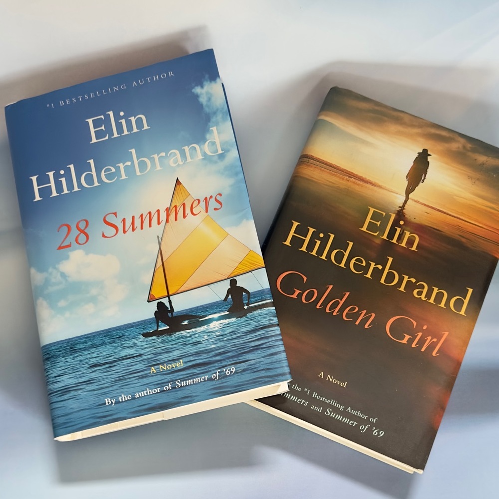 Hardcover Novels by Elin Hildebrand - 28 Summers & Golden Girl - Like New